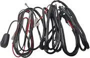 Led Light Bar Wiring Harness Kit - Wiring Harness Kit Led Light Bar | Waterproof 18Awg Extension Offroad Driving Work Lighting for Car Truck ATV Trailer Engine Automotive