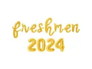 FRESHMEN 2024 Cursive Letter Balloon Banner - Freshman Year Party Decorations