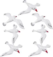 MOBUTOFU Beach Inflatables 7pcs Seagull Balloon Inflatable Seagull Toys for Pool Outdoor Water Toys for Summer Beach Parties and Decorations