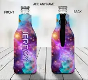Nebula Stubby Holder Zip Up Bottle Cooler Collapsible Personalised