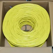 Absolute 1000' Cat6 Ethernet Yellow Bulk Network Cable UL Bare Solid Copper Wire