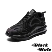 在飛比找momo購物網優惠-【Black Hole】撞色運動鞋 氣墊運動鞋/炫彩撞色拼接