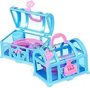 Hair Accessories Treasure Chest Toy Sets Plastic Storage Box for Boys and Girls Doll Accessory Set Lock