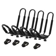 4x Heavy Duty Sit On Top Kayak Canoe Roof Rack Carrier Boat Mount J Bars & Strap