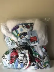 Vera Bradley Peanuts LTD ED Cozy Life Hooded Fleece Robe SKI SLOPE SNOOPY 2X-3X