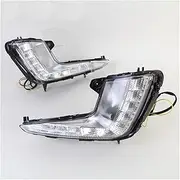 Fog Light Auto Driving Fog Lamp LED DRL Daylights For Rio K2 2011 2012 2013 2014 12V Yellow Turn Signal Daytime Running Headlamps