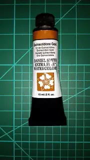 Daniel Smith Quinacridone Gold Watercolor Paint 15ml 0.5 fl oz 284600238