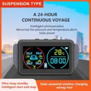 5V TPMS TPMS 5V 0-8bar 4 External Sensor ABS Black TPMS LCD Waterproof
