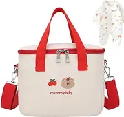 Diaper Bag - Cute Travel Diaper Bag, Small Diaper Bag - Large Capacity Diaper Bag 24x13x19cm with Insulated Layer Compartment, Rule Diaper Bag