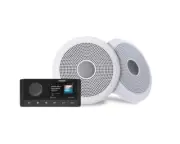 Fusion Stereo and Speaker Kits, MS-RA210 and XS Classic Speaker Kit - White