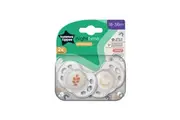 Tommee Tippee Closer To Nature Night Time Soothers 18-36 Months 2 Pack (Colours May Vary)