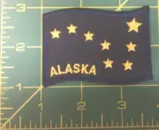 Embroidered Alaska Patch - Alaska State Flag - iron on patch NIP - Last Few!