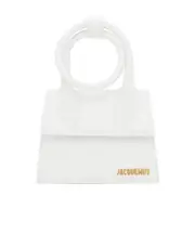 Jacquemus Le Chiquito Noeud Coiled Handbag One size White