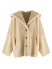 [Alberta Ferretti] Alberta Ferretti-Reversible Sheepskin Pellicce Beige-Donna XS