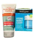 2X Neutrogena Acne Stress Control Power Wash 6oz Ex 7/25 & Hydro Boost Gel 1.7oz