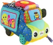 LAMAZE Freddies Activity Bus Baby Toy, Plush Sensory Toy with Flaps Discovery