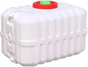 VERYMUSH 165L/255L/315L/440L Plastic Water Container,Home Camping High Capacity Water Storage,Water Dispenser Water Jug Bucket(White,255L)