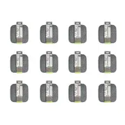 24pc Topchef Silicone Air Fryer Liner Set Square 20cm Reusable Cooking Mat Grey