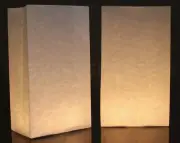 50 Pack - White Luminary Bags - LED Candle Bag Sack - Wedding Christmas Light