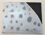 Original One Of A Kind Art On Stretched Canvas "Moon Close - Up"