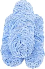 [TEHAUX] 3 Rolls Soft Chenille Yarn for Crocheting and Knitting Comfortable Decorative Wool Yarn Bundle for DIY Crafts and Home Projects