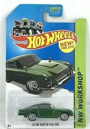 NOC Hot Wheels HW Workshop Green Aston Martin Car 1963 DB5 200/250 2013