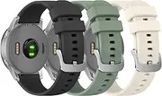 3 Pack Silicone Band for Garmin Venu 3S Bands/Forerunner 265S Bands/Garmin Forerunner 935 Bands Men Women, Adjustable Sport Replacement Straps for Garmin Approach S5 S6 S20