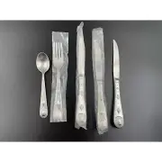 5 NEW Wallace Stainless Flatware Pieces Taos 3 Steak Knives Spoon Fork Taos