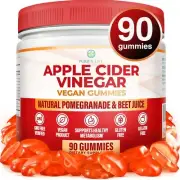 Sugar-Free Apple Cider Vinegar Gummies for Adults 90 Chews – Unfiltered Detox...