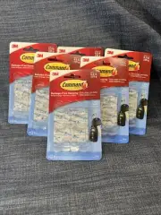 Command 36 Clear Mini Hooks Damage-Free Hanging Hooks ~ New 6 Packs Of 6