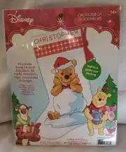 2018 Disney Dimensions Winnie Pooh Cross Stitch Petite Stocking Kit Sealed