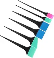 HONMEET Silicone Hair Coloring Brush Tool Hair Dyeing Brush Kit 6 Silicone Tips Random Style