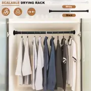 Extendable Closet Hanging Rod 19.69-31.5 Inch Retractable Clothes Drying Rod