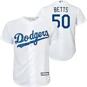 OuterStuff Mookie Betts Los Angeles Dodgers MLB Kids 4-7 White Home Player Jersey