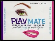 PlayMate Beer 9" x 12" Metal Sign