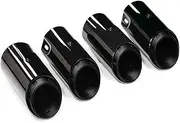 4 Pcs Car Exhaust Tip Compatible For Porsche Macan S 3.0T 2014-2020 Replacement Muffler Tip Exhaust System Nozzle(S Triple Black)