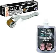 Derma Roller Hair Growth Kit Hair Loss 192 Titanium Micro Needles Dermaroller 1.0mm