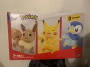 MEGA Pokemon Kit, 3 Action Figures 583 Pieces, Building Blocks, Pokemon NIB