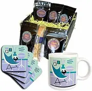3dRose cgb_51458_1 1950s Furniture-Coffee Gift Basket, Multicolor