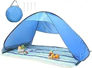 Beach Shade Canopy | Portable Beach Shade Sun Canopy with UV Protection - Ventilation Sunshade Cabana for Fishing Camping Backyard Park Outdoor Activity Picnics