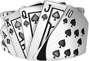 [WJnflQN] Poker Rings for Men | Open Ring | Flush Poker Ring Adjustable Ring Playing Card Poker Ring Jewelry Accessory for Women Men