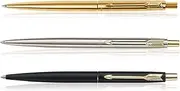 [PARKER] Classic Ball Pen Set of 3 Silver Gold matte Black GT Gift Box