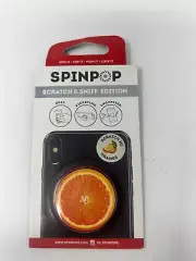 Spinpop Scratch & Sniff Edition ORANGE Phone Holder New sealed