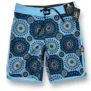 Volcom Mod Barnacle Medallion Scallop Print Board Shorts Size 25 10 Med