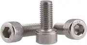 Long Socket Screws, 10/50PCS DIN912 M3 M5 304 A2-70 Stainless Steel 304 Hexagon Hex Socket Cap Head Screw Bolts(50mm,M3 50PCS)