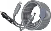 for Starlink Mini Cable, 3 in 1 DC Port PD Type C Power Cord Extension for Satellite Antenna, 5 Meter 12V 24V Car Charger Input to DC Power Cable Replacement