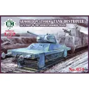UMT 674 Plastic model kit 1:72 Armored platform "Tank destroyer"- Ukraine models