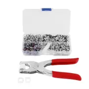 120 Sets Button Fasteners Fastener Pliers Press Tool Kit Metal Snaps Buttons ...