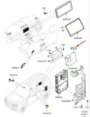 LAND ROVER DEFENDER L663 Haptic Seat Processing Module 443123474 NEW GENUINE