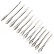 12Pcs Stainless Steel Measuring Spoons for Science Lab Experimenting